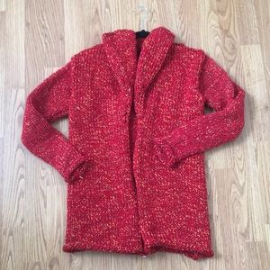 Handmade knit sweater jacket